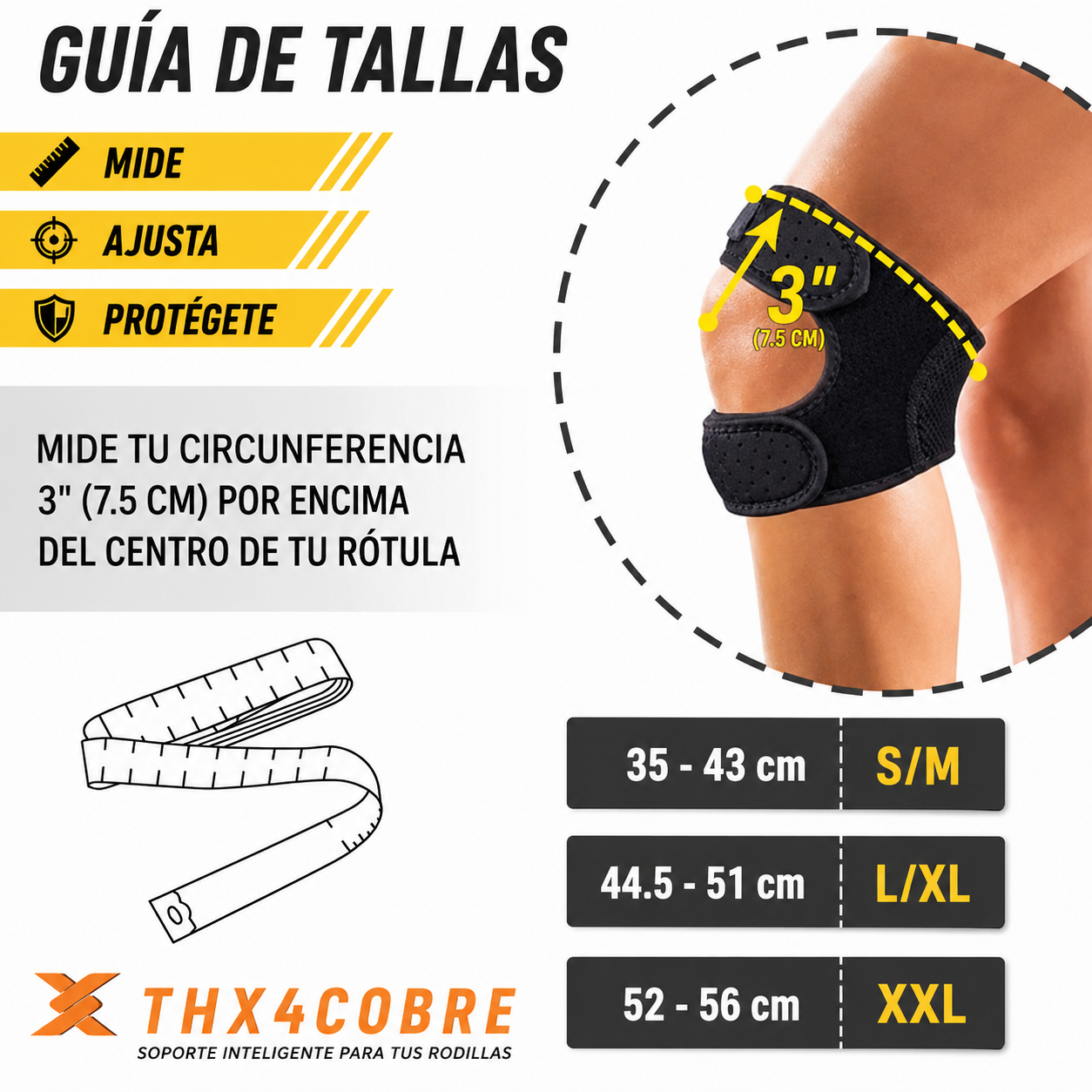 Rodillera de Compresión Ajustable